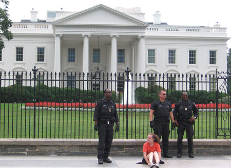 Keely Under Arrest at White House